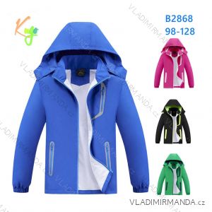Light jacket with hood for children, girls and boys (98-128) KUGO B2848