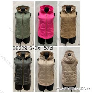 Vest with hood for women (S-2XL) POLISH FASHION PMWT24B8229