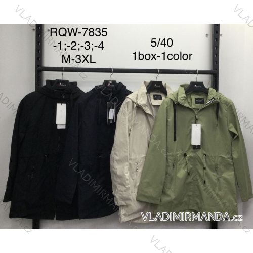 Women's Slim Hooded Jacket Plus Size (M-3XL) NATURE NAT24RQW-7835