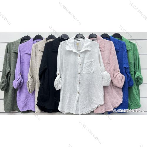 Women's T-Shirt Short Sleeve (S / M / L ONE SIZE) ITALIAN FASHION IMWC222158