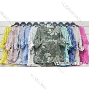 Women's T-Shirt Short Sleeve (S / M / L ONE SIZE) ITALIAN FASHION IMWC222158