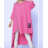 Sukně dlouhá dámská (S/M ONE SIZE) ITALSKÁ MÓDA IMPDY22ZZ2836 -   růžová neon -   L/XL