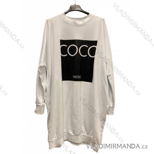 Sweatshirt oversize long sleeve women (UNI S / M / L) ITALIAN FASHION IMM21655W