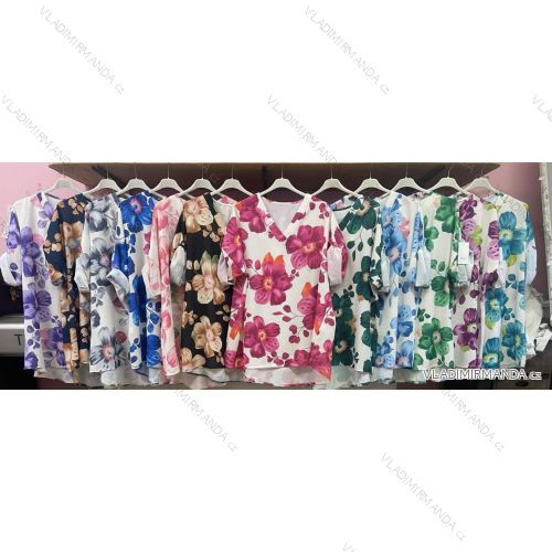 Tunic / blouse long sleeve women's oversized (3XL / 4XL ONE SIZE) ITALIAN FASHION IMWQ2191650