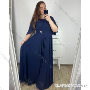 Women's Plus Size Short Sleeve Party Dress (XL/2XL ONE SIZE) ITALIAN FASHION IMPSH23C641