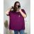 Women's Plus Size Oversize Short Sleeve Tunic (XL/2XL/3XL/4XL/5XL ONE SIZE) ITALIAN FASHION IMBM23SEE