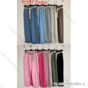 Women's stretch trousers long (S / M ONE SIZE) ITALIAN FASHION IMWB221597