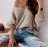 Women's Long Sleeve Knitted Sweater (S/M ONE SIZE) ITALIAN FASHION IMPSH231630 -   black -   S / M