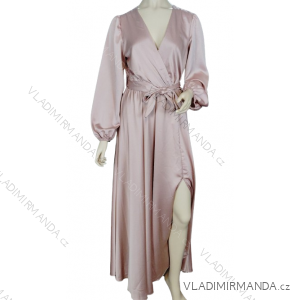 Elegant Long Sleeve Dress Women (S / M.ONE SIZE) ITALIAN FASHION IMM211302