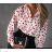 Women's Long Sleeve Belted Long Sleeve Shirt (S/M ONE SIZE) ITALIAN FASHION IMWD233305
