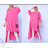Sukně dlouhá dámská (S/M ONE SIZE) ITALSKÁ MÓDA IMPDY22ZZ2836 -   růžová neon -   L/XL