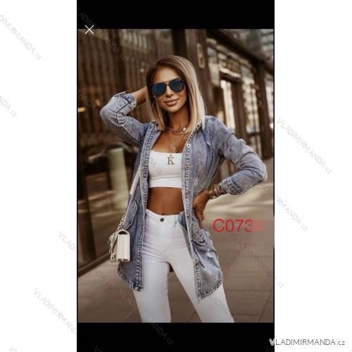 Women's denim coat (XS-XL) RE-DRESS RED24C073
