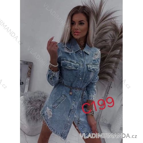 Denim jacket oversize women's (xs-l) Italian fashion IMT19040