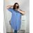 Women's Plus Size Extended Long Sleeve Shirt (XL/2XL ONE SIZE) ITALIAN FASHION IMC22808
