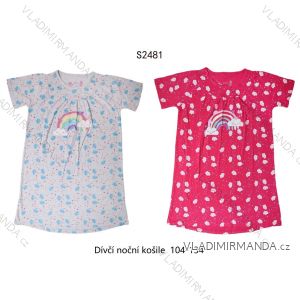 Night shirt short sleeve children's girls (104-134) WOLF S2383