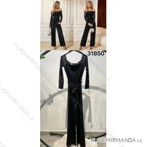 Women's Long Elegant Long Sleeve Jumpsuit (S/M ONE SIZE) ITALIAN FASHION IMPLS2326973