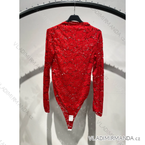 Women's Long Sleeve Lace Bodysuit (S/M ONE SIZE) ITALIAN FASHION IMPLS2431333