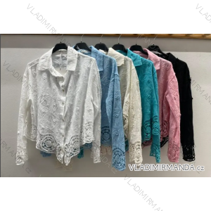 Women's Long Sleeve Shirt (S/M ONE SIZE) ITALIAN FASHION IMPDY24MIL0279