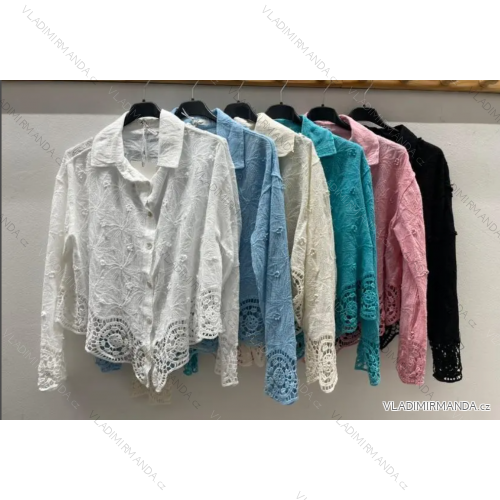 Women's Long Sleeve Shirt (S/M ONE SIZE) ITALIAN FASHION IMPDY24MIL0279
