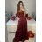 Women's Long Summer Elegant Strapless Dress (S/M ONE SIZE) ITALIAN FASHION IMPBB23B23687 black S/M
