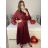 Elegant Long Sleeve Dress Women (S / M.ONE SIZE) ITALIAN FASHION IMM211302