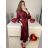 Elegant Long Sleeve Dress Women (S / M.ONE SIZE) ITALIAN FASHION IMM211302