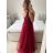 Women's Long Social Elegant Summer Strapless Dress (M/L, L/XL) ITALIAN FASHION IMPSH22260019/DU Turquoise