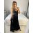 Women's Long Elegant Chiffon Sleeveless Dress (S/M ONE SIZE) ITALIAN FASHION IM423265