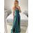 Women's Strapless Long Party Dress (S/M ONE SIZE) ITALIAN FASHION IMPSH2360055 dark blue S / M
