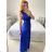 Women's long sleeveless party dress (S/M ONE SIZE) ITALIAN FASHION IM9235192/DU S/M beige