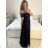 Women's Long Elegant Party Dress (S/M ONE SIZE) ITALIAN FASHION IM923MARINA
