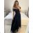 Women's Long Elegant Party Dress (S/M ONE SIZE) ITALIAN FASHION IM923MARINA