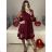 Women's Long Sleeve Knitted Turtleneck Sweater (S/M ONE SIZE) ITALIAN FASHION IM323001