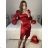 Women's elegant long sleeve dress (S/M ONE SIZE) ITALIAN FASHION IM323BORA