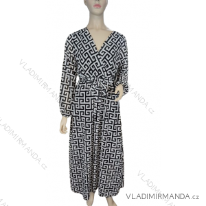 Women's Long Chiffon Long Sleeve Dress (S/M ONE SIZE) ITALIAN FASHION IMWD223346