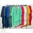Shirt extended 3/4 long sleeve women's (L/XL/2XL ONE SIZE) ITALIAN FASHION IM423025