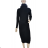 Women's Long Sleeve Knitted Dress (S/M ONE SIZE) ITALIAN FASHION IMWAK23CL5019 -   black -   S / M