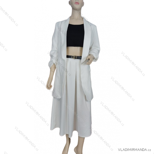 Women's T-Shirt Short Sleeve (S / M / L ONE SIZE) ITALIAN FASHION IMWC222158 -   white -   M / L