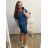 Women's short sleeve dress (uni L / XL) ITALIAN FASHION IM320003