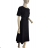 Dress with 3/4-sleeve ladies pocket (uni sl) ITALIAN Fashion IMWD20529 -   black -   S / M
