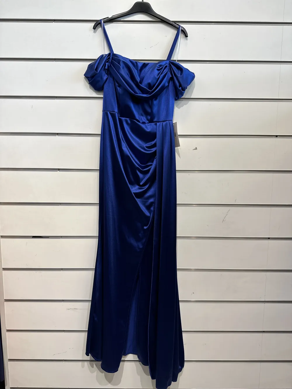 Women's Long Strapless Sequin Party Dress (S/M ONE SIZE) ITALIAN FASHION IMPSH233348 blue S / M