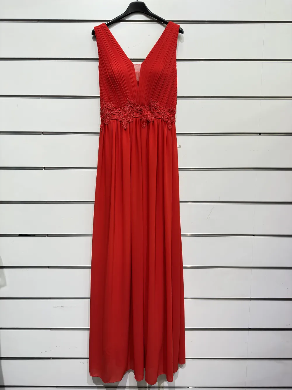 Women's Strapless Long Party Dress (S/M ONE SIZE) ITALIAN FASHION IMPSH2360055 red S / M