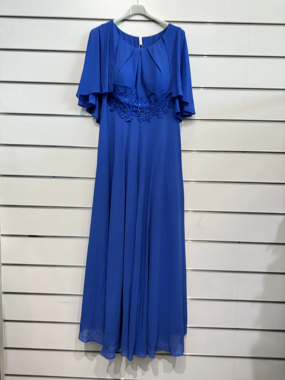 Women's Plus Size Long Casual Short Sleeve Dress (XL/2XL ONE SIZE) ITALIAN FASHION IMPSH2350260 blue S / M