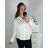 Women's Long Sleeve Shirt (S/M ONE SIZE) ITALIAN FASHION IMPBB23C16680 -   white -   L