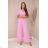 Women's Long Elegant Long Sleeve Jumpsuit (S/M ONE SIZE) ITALIAN FASHION IMWA23289