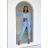 Women's Long Chiffon Short Sleeve Dress (S/M ONE SIZE) ITALIAN FASHION IMWGM23456