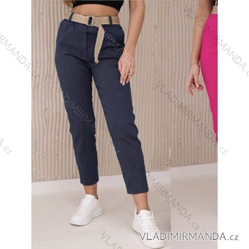 Women's Long Leather Pants (S/M ONE SIZE) ITALIAN FASHION IMWAD234126