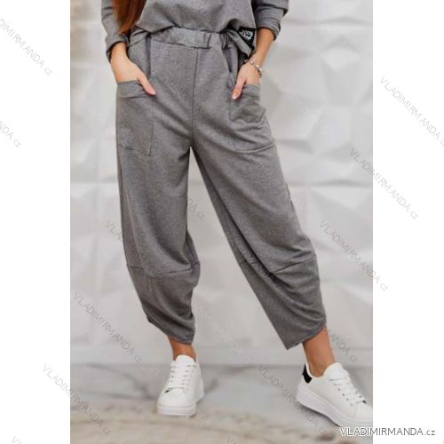 Women's Long Leather Pants (S/M ONE SIZE) ITALIAN FASHION IMWAD234126