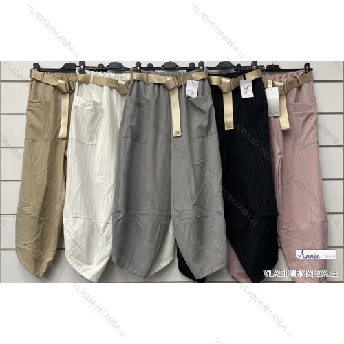 Women's Long Leather Pants (S/M ONE SIZE) ITALIAN FASHION IMWAD234126