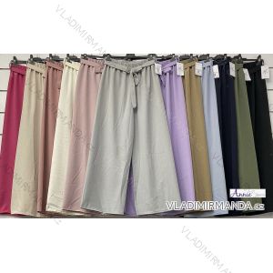 Women's Long Leather Pants (S/M ONE SIZE) ITALIAN FASHION IMWAD234126
